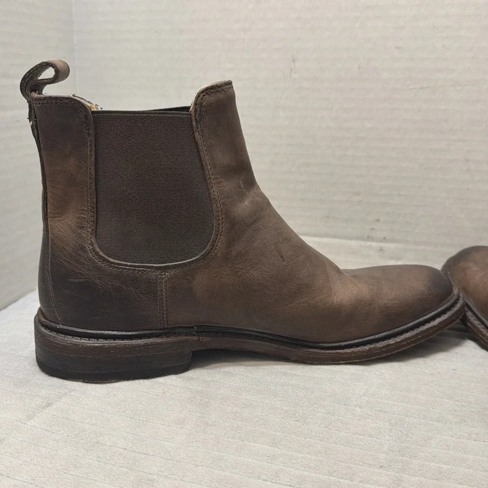 Frye Tyler Chelsea Boots Men's Size 8.5D Brown Leather Ankle Pull On Mexico